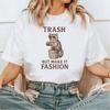 Trash But Make It Fashion Shirt – Funny Raccoon Coffee Lover Tee