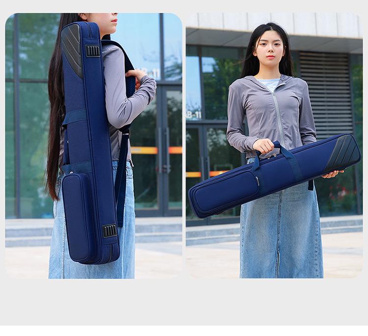 Portable Billiard Cue Storage Bag - Customizable 1/2 or 3/4 Snooker Cue Case for Men and Women