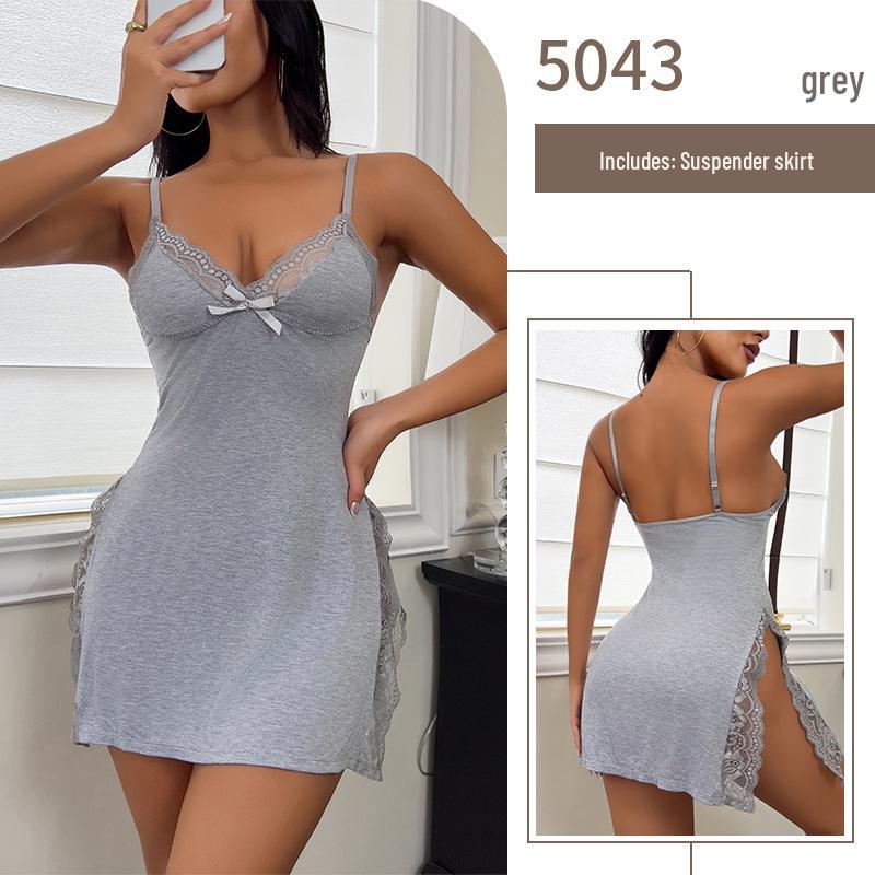 Horký prodej Sexy zelená nadměrná velikost noční košilka pro ženy