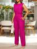 2025 Women's Summer Sleeveless Vest & Straight-Leg Pants Set