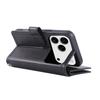 For iPhone 17 Pro Max Case Split Leather Magnetic Wallet Phone Protector with Wrist Strap