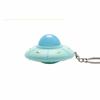 LED Flying Saucer Keychain: Sound & Light Pendant Gift for Kids