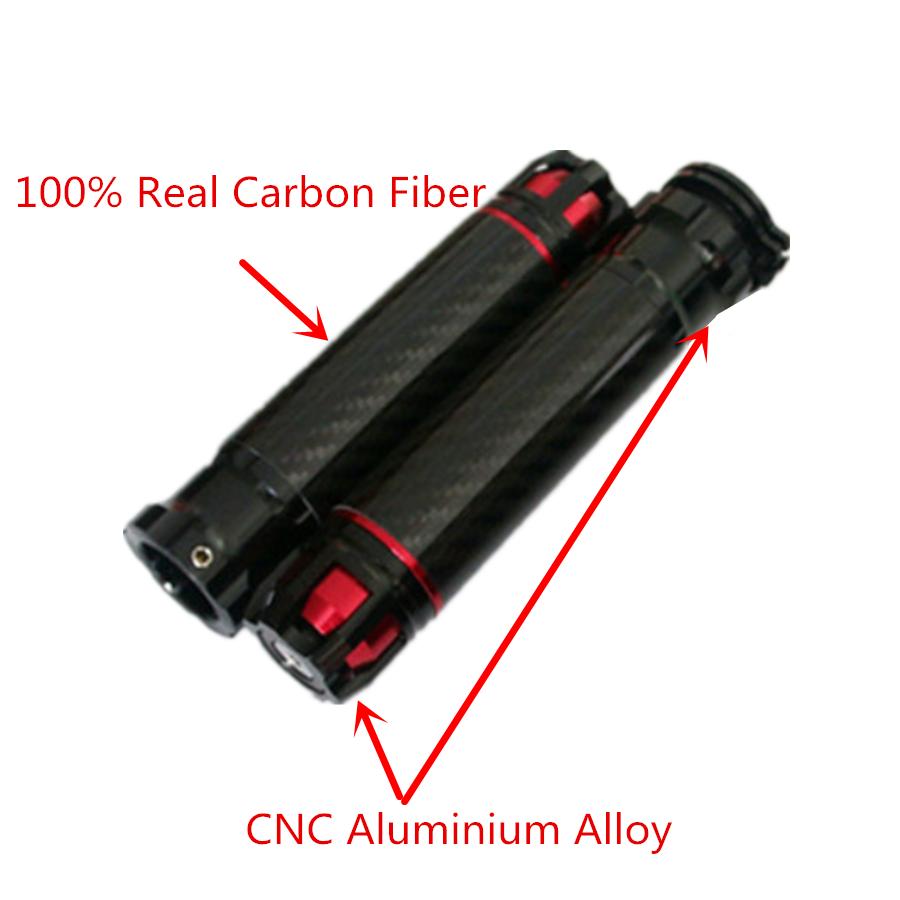 22mm CNC Motorcycle Refit Throttle Aluminum Alloy Carbon Fiber Rotatable Handleb