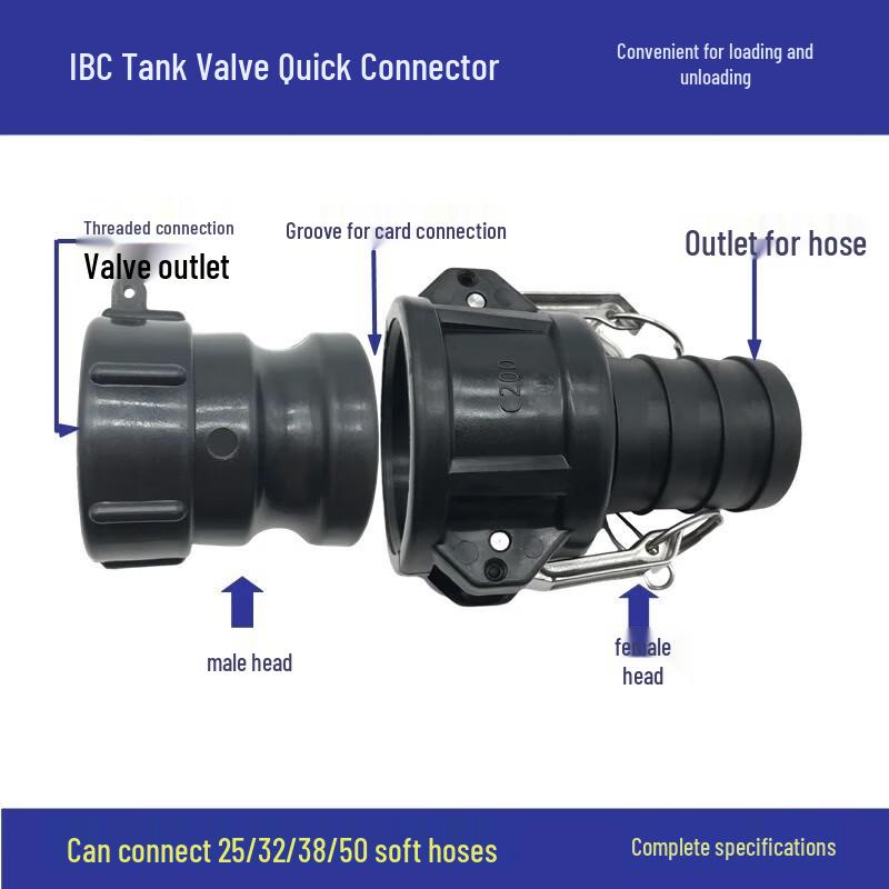 IBC Tote Tank Quick Connector Adapter