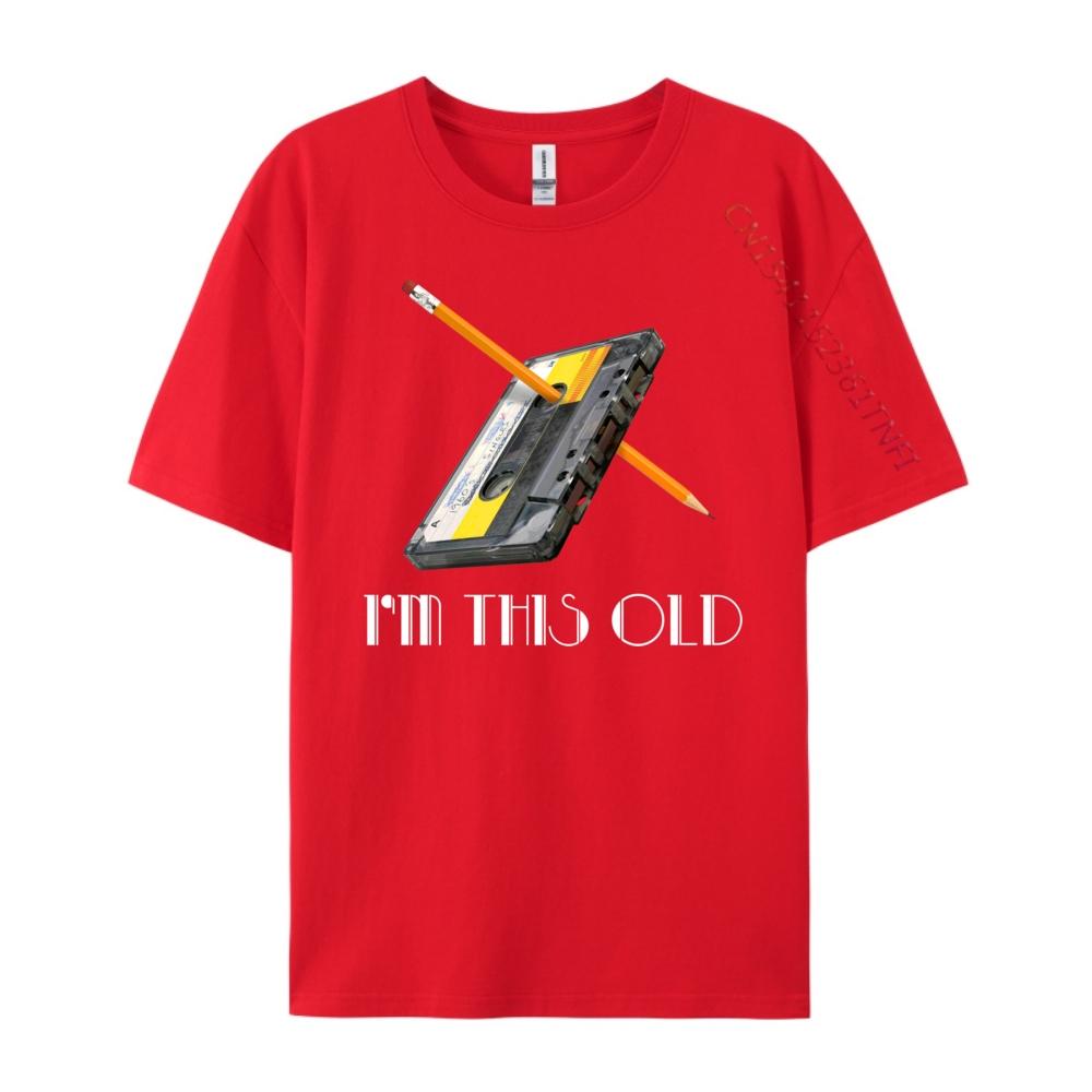 

I M This Old Cassette Tape White T Shirt Men Christmas Graphic Tee Shirt Breathable New In Tops Tees S