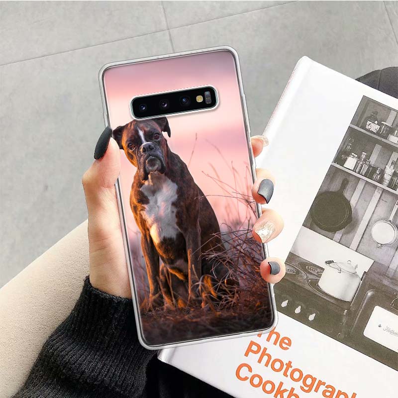 Boxer Dog Phone Case for Samsung Galaxy A52 A51 A50S A12 A22 A32 A72 A10S A30S A31 A71 Note 20 Ultra 10 Plus S10 Galaxy A52 A51