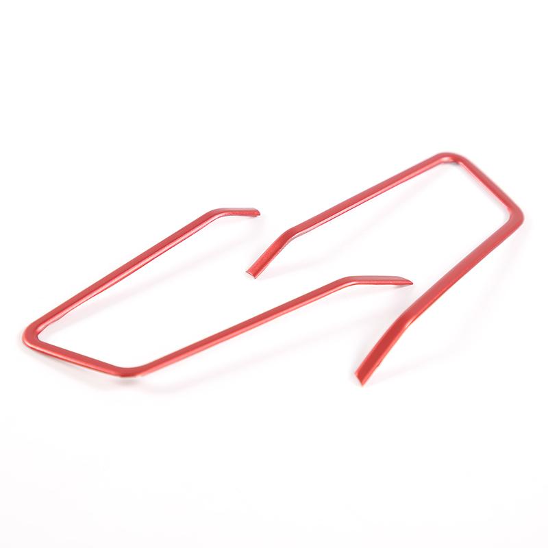 

Aluminum Alloy For Porsche Taycan 911 2019-2025 For Macan 2025 Car Steering Wheel Button Frame Trim Sticker Car Accessories червоний