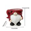 Adorable Christmas Elf Pot Figurine Exquisite Dwarf Statue Vase Desktop Ornament  Bedroom