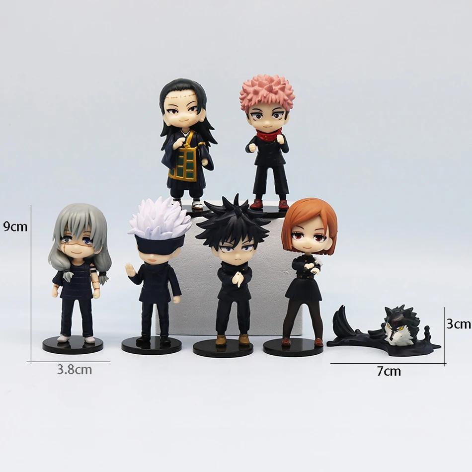 7 Pcs/Pack Q Posket Jujutsu Kaisen 9cm Figure Satoru Gojo Itadori Yuji Geto Suguru Nobara Megumi Collection Character Ornaments’