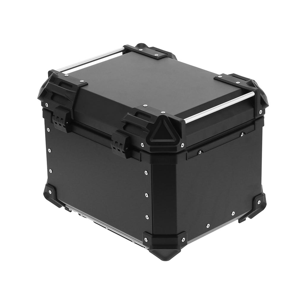 Universal Black 45L Motorcycle Adventure Aluminum Top Case Tail Box Luggage