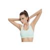 Saucony Full Coverage Tank Top Solid Color Moisture-Wicking Sports Bra Women Sports Bra Clear-Green SC1239088-5