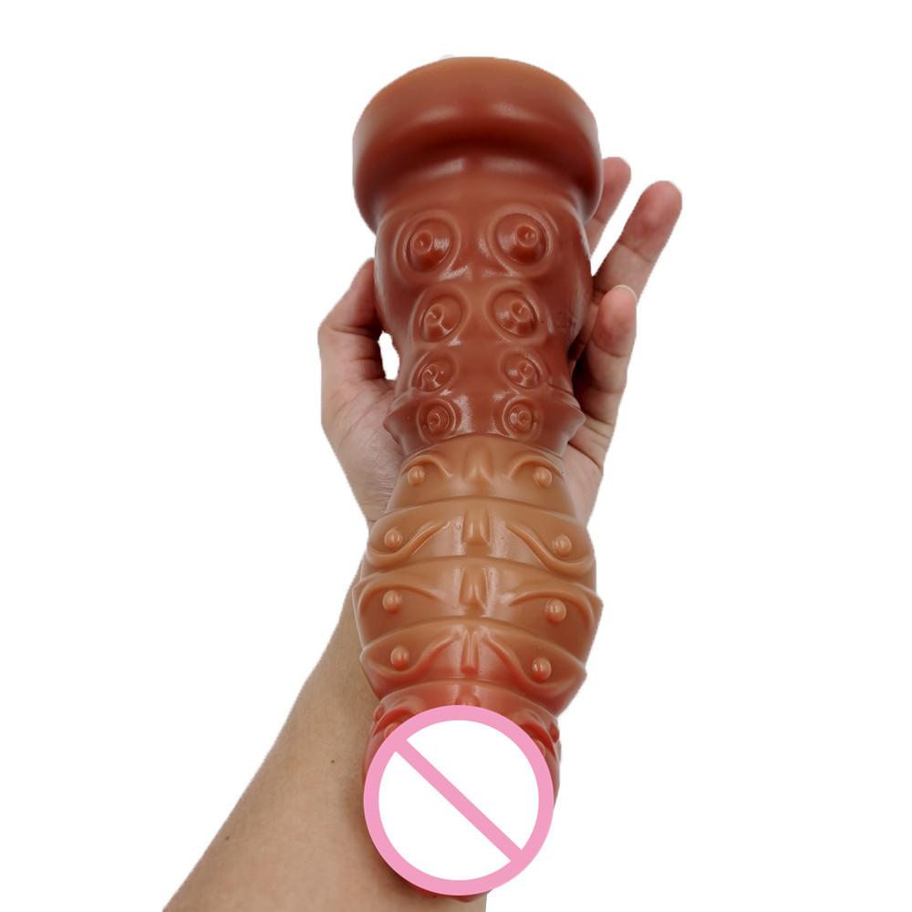 7cm Silicone Caterpillar Penis Sexy Octopus Tentacle Particles Female Masturbation Dildo Soft Simulation Penis