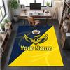 Crystal Velvet Rug Fenerbahçe FC Print Custom Name Text Floor Mat Home Decor