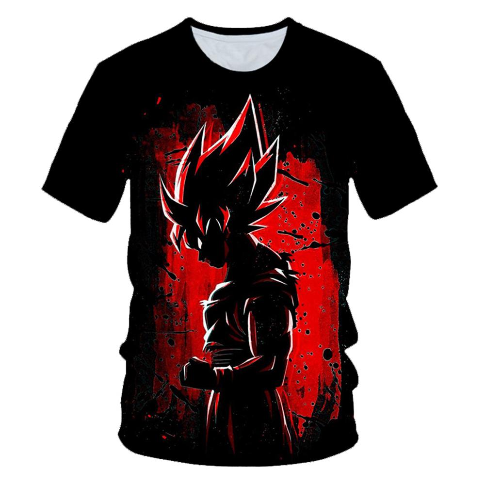 Anime Dragon Ball Son Goku 3D tlač letné módne ležérne tričko chlapčenské topy