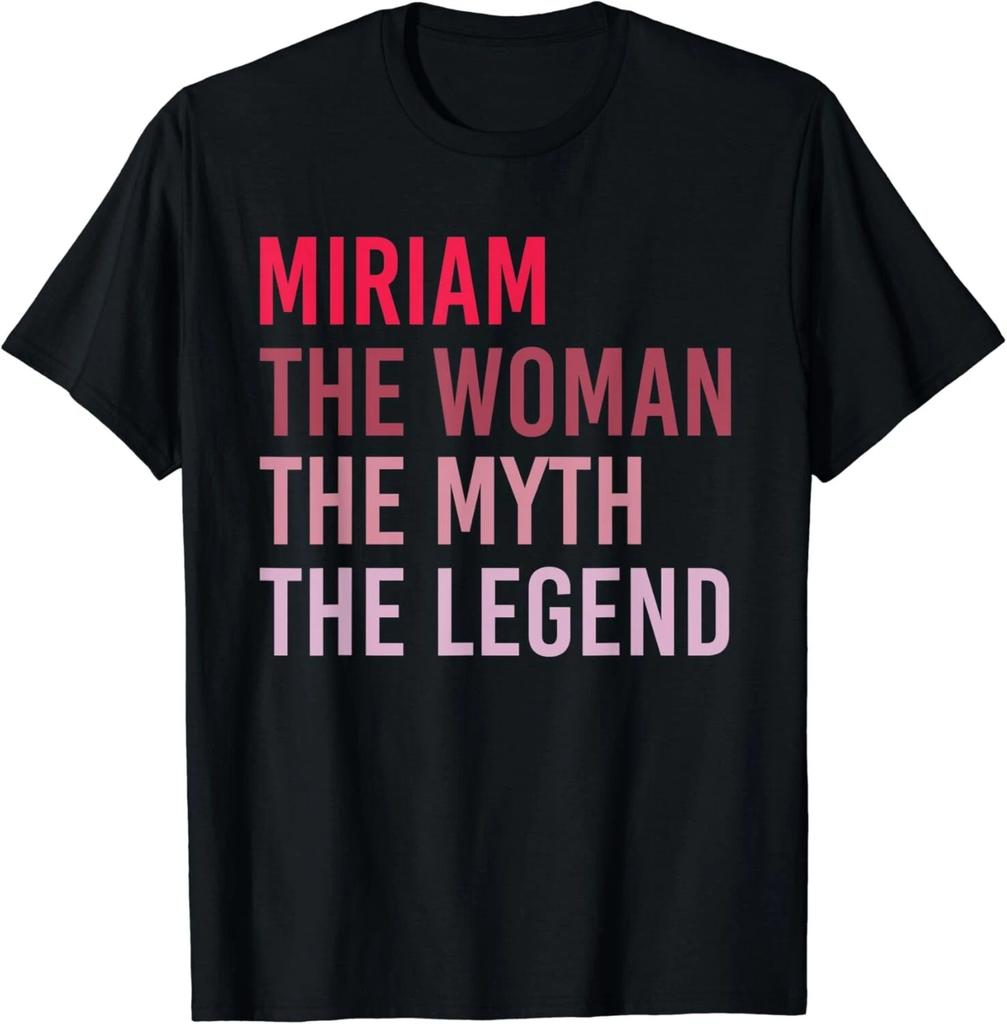 MIRIAM The Woman Myth Legend Personalized Name Birthday Gift Unisex T-Shirt