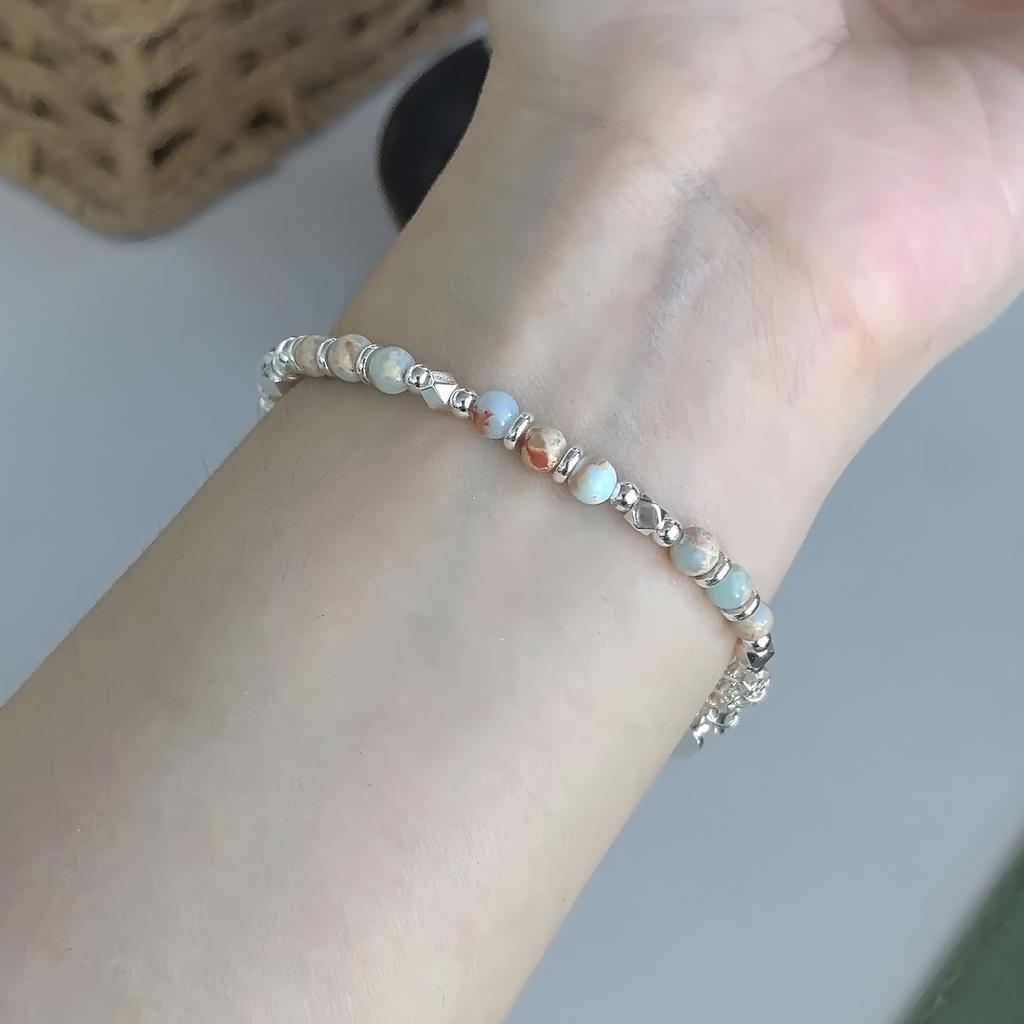 Handcrafted Bohemian-style Beaded Bracelet The Perfect Summer Accessory Adjustable Sizing Designed Exclusively for Women