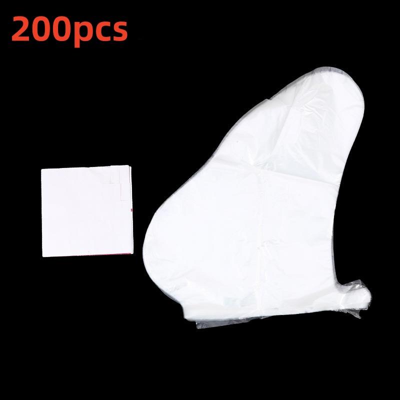100/200 Stück Einweg-Fußmasken-Abdeckung Transparente Fußmasken-Abdeckung Wasserdichte Fußmasken-Abdeckung Fußpflege Pediküre-Werkzeuge Schuh-Abdeckung