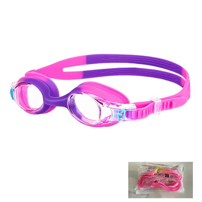 Children'S Anti-Fog Swimming Goggles Ages 3-12 Waterproof Clear Vision No Leaks Quick Adjust Strap Swimming Eyewear For Kids