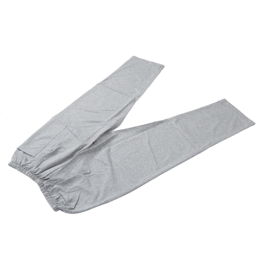 Urine Bag Pants Long Elasticated Waistband Catheter Leg Bag Holder Pants for Elderly Grey XL