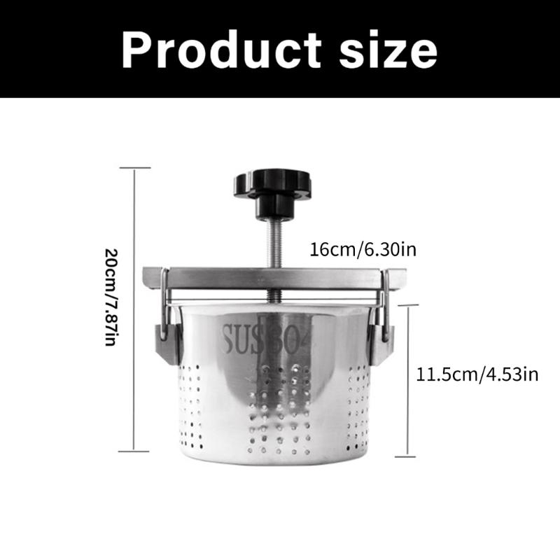 Professional Stainless Steels Dumpling Filling Squeezer Ergonomic Kitchen Draining Utensils Vegetable Juice Extractor