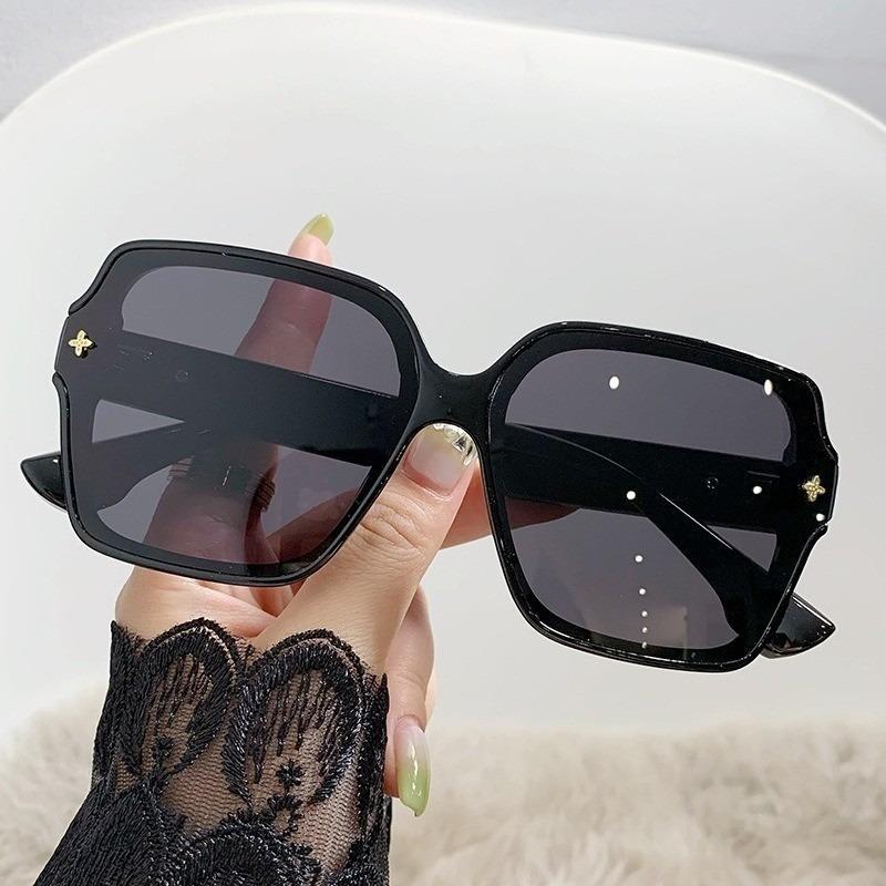 Square Frame Sunglasses INS Trend Korean Style Personalized Sun Glasses for Women Men Adult UV400 Eyewear