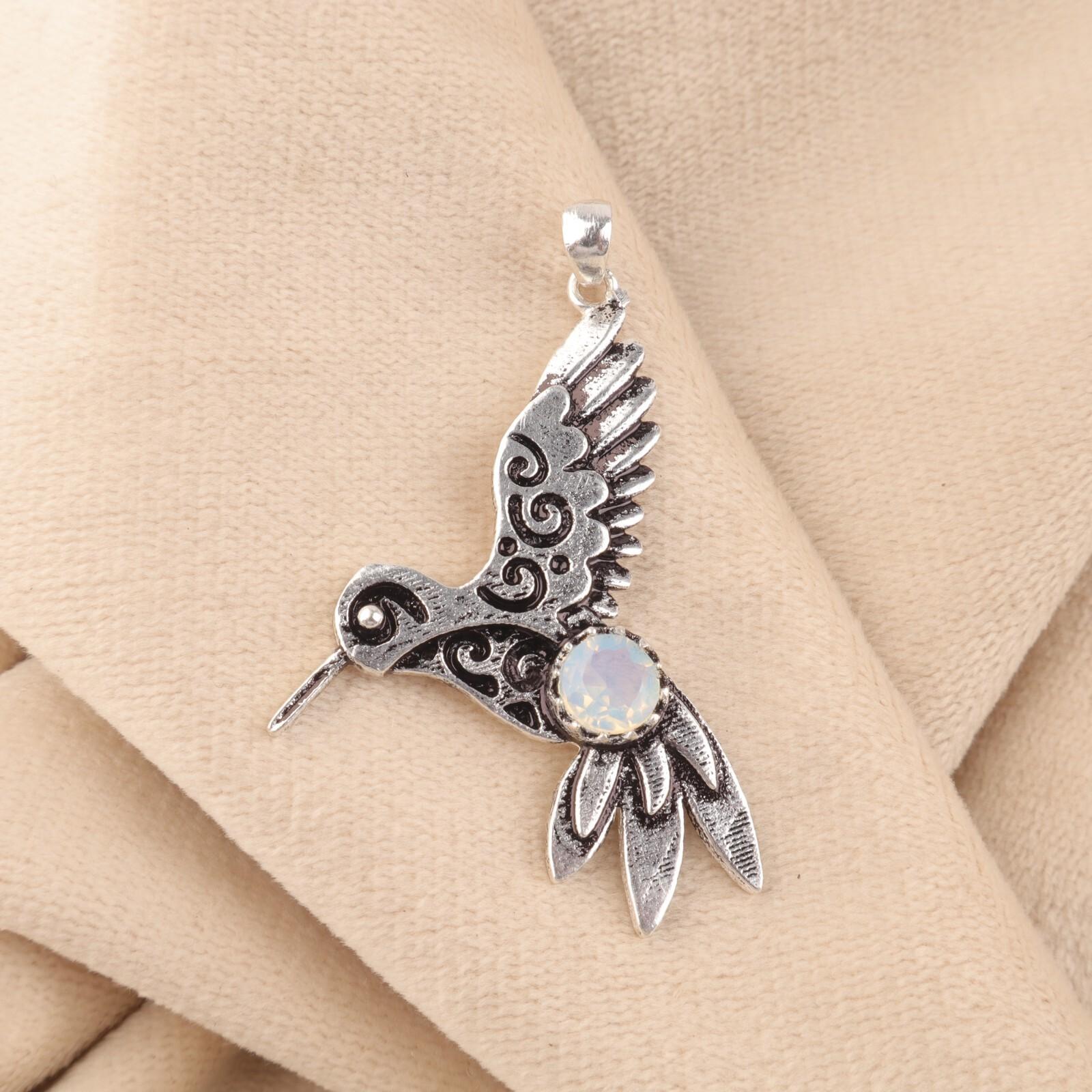 

Молочный Опал Драгоценный Камень 925 Стерлинговое Серебро Ювелирное Изделие Подвеска 1,8 Подарок Для Подруги CP-20-17