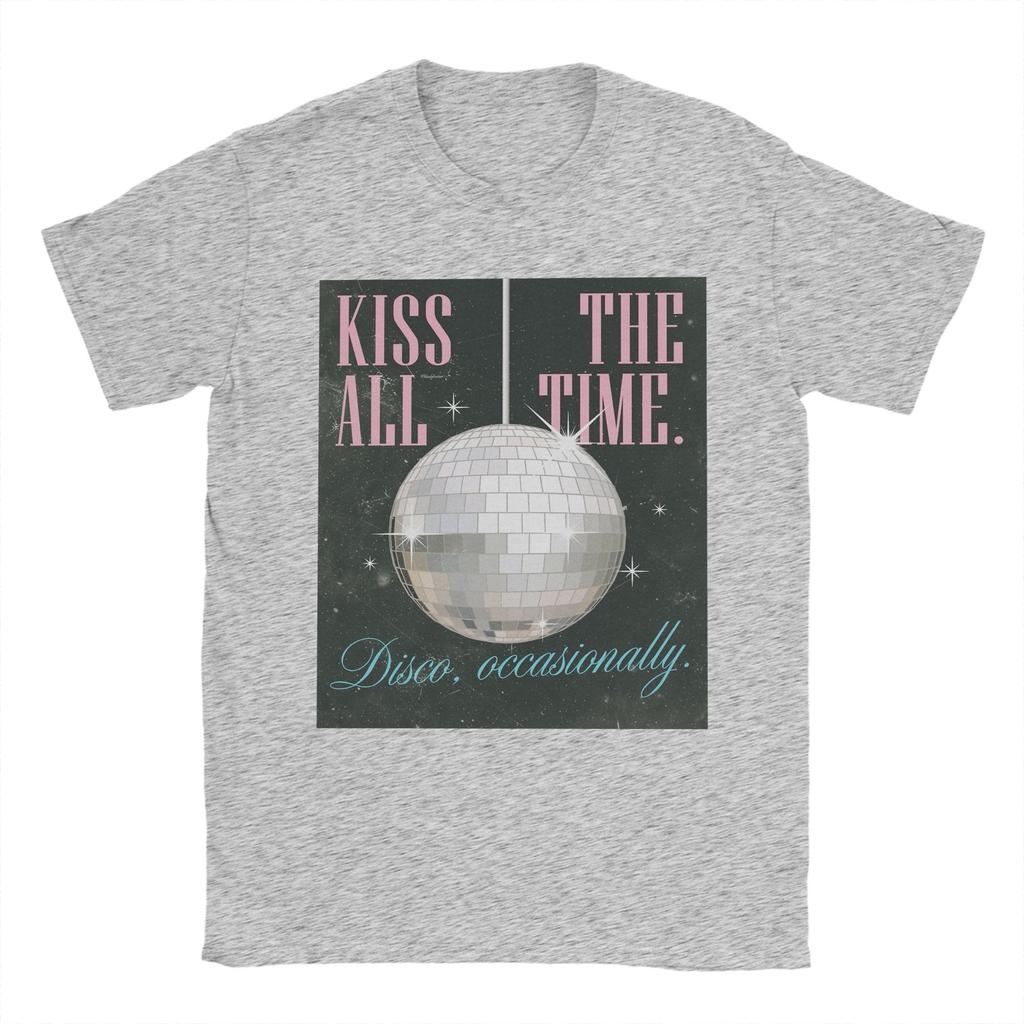 Men Harry Styles Kiss All The Time Disco Occasionally T Shirts Cotton Tops Fashion Short Sleeve Round Collar Tees Summer TShirt