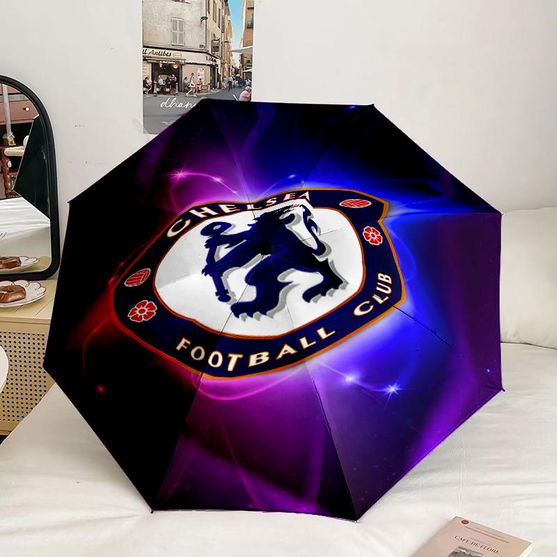 Football Club Emblem lion Umbrella 8-Frame for Travel, camping, Casual Lightweight Portable Umbrella, Essential for every family Holidays Gift