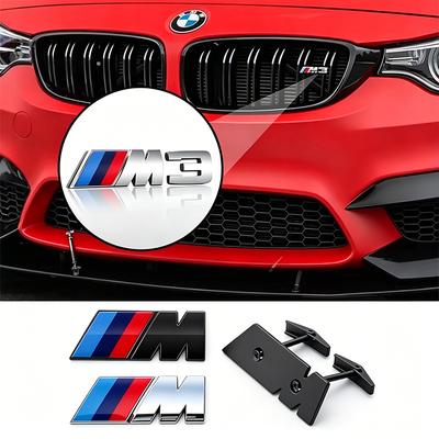 1Pcs M Logo 3D ABS Motorcycle sticker/Car Styling Front Grille Badge Emblem Accessory For M M2 M3 M4 G06 G07 G42 G14 G15 G16 Rvzh40