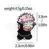 4 Stück Cartoon-Charakter Brosche Hübsche Augenmaske Junge Emaille-Anstecker Metallabzeichen Schmuck Rucksack Kleidung Zubehör Festival Geschenk