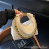 Niche design textured commuter portable women's bag spring new retro diamond chain crossbody dumpling bag