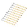 100pcs Pogo Pin Spring Test Tools Type 2.36mm 0.1in Tube Diameter 34mm 1.3in Length Brass Material PCB Testing Pins