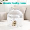 Creative Transparent Hamster Cooling House PET Hollowed-out Guinea Pig Ice Nest Cute Hamster Cooling Habitat Summer