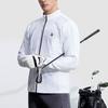 FILA Golf Series Gradient Zipper Stand Collar Jacket Men jackets Jade-White A11M345406F-WT