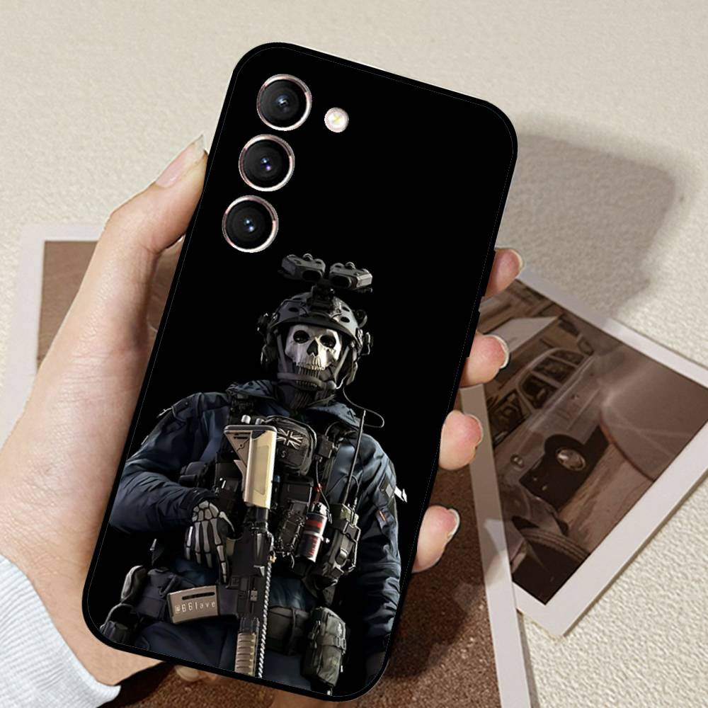 Game C-Call Of D-Duty GhostS Phone Case Black Ultra-thin Shockproof Case For Samsung S24/S25/S22/S30/Note20/Lite/Ultra/5G/Plus/F