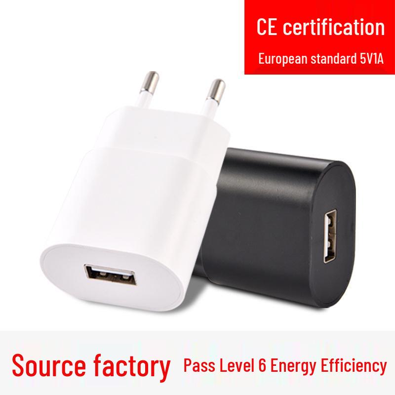 EU Certified 5V1A/5V2A USB Charger Adapter for Mobile Phones