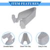 VekAuto 6pcs Durable Metal Silver Tone Interior Trim Mounting Bracket Clips for Volkswagen Passat 1998-2010