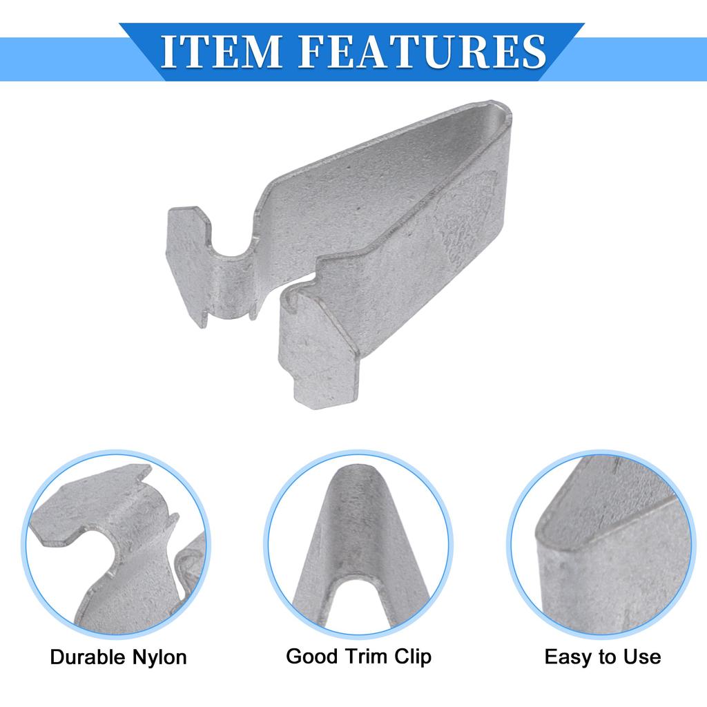 VekAuto 6pcs Durable Metal Silver Tone Interior Trim Mounting Bracket Clips for Volkswagen Passat 1998-2010