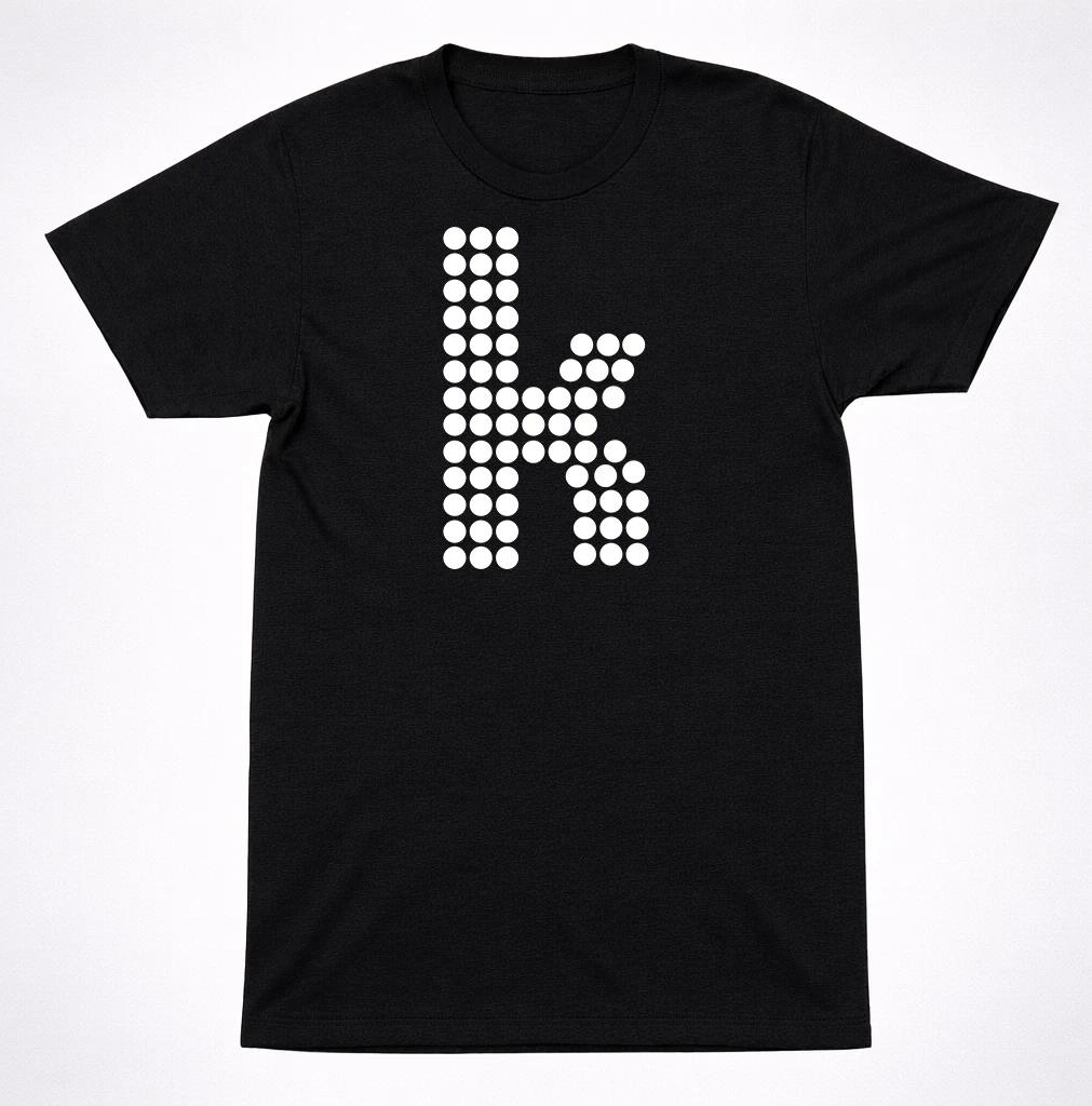 

The Killers lowercase k Logo T-Shirt Red White Indie Alternative Rock Band Tee 4XL