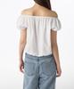 MUSINSA STANDARD WOMAN Women'S Variable Off-Shoulder Short-Sleeve Blouse [White]