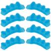4 Pairs Toe Separator Silica Gel 2‑Toe Seperater Correction Bunion Pain Relief Orthotics ToolBlue Average Size