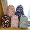 Fashion Korean version lightweight backpack girls cute print going out leisure backpack large capacity primary and secondary school student schoolbag