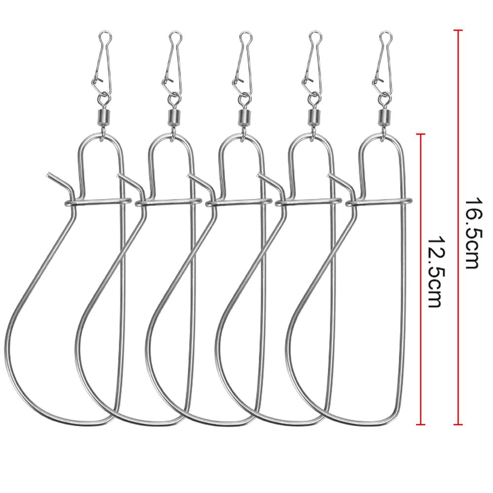 5m Snaps Fishing Lock Buckle for Giant Big Live Fish Tackle Accessories Stainless Steel Chain Stringer Float Sea Bass Lure Live Fish Lock belt