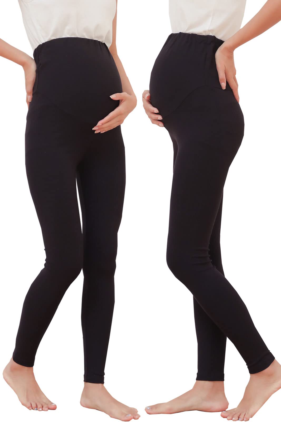 

от Maternity Укороченные Эластичные и Пижамные Летние Плюс Стильные и Плюс Теплые для Популярных Облегающих Летних Чулков [et munny] Леггинсы, В рубчик, Длина, чёрный