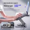 Lightweight Steel Laptop Stand Foldable Design Enhances Ventilation MultiDevice Compatibility Height Adjustable