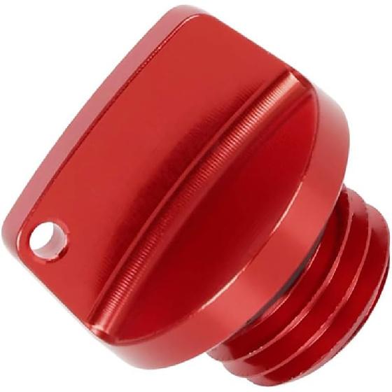 Universal Motorcycle Engine Oil Filler Cap Screw Cover Plug Replacement Red Valve Oil Cap