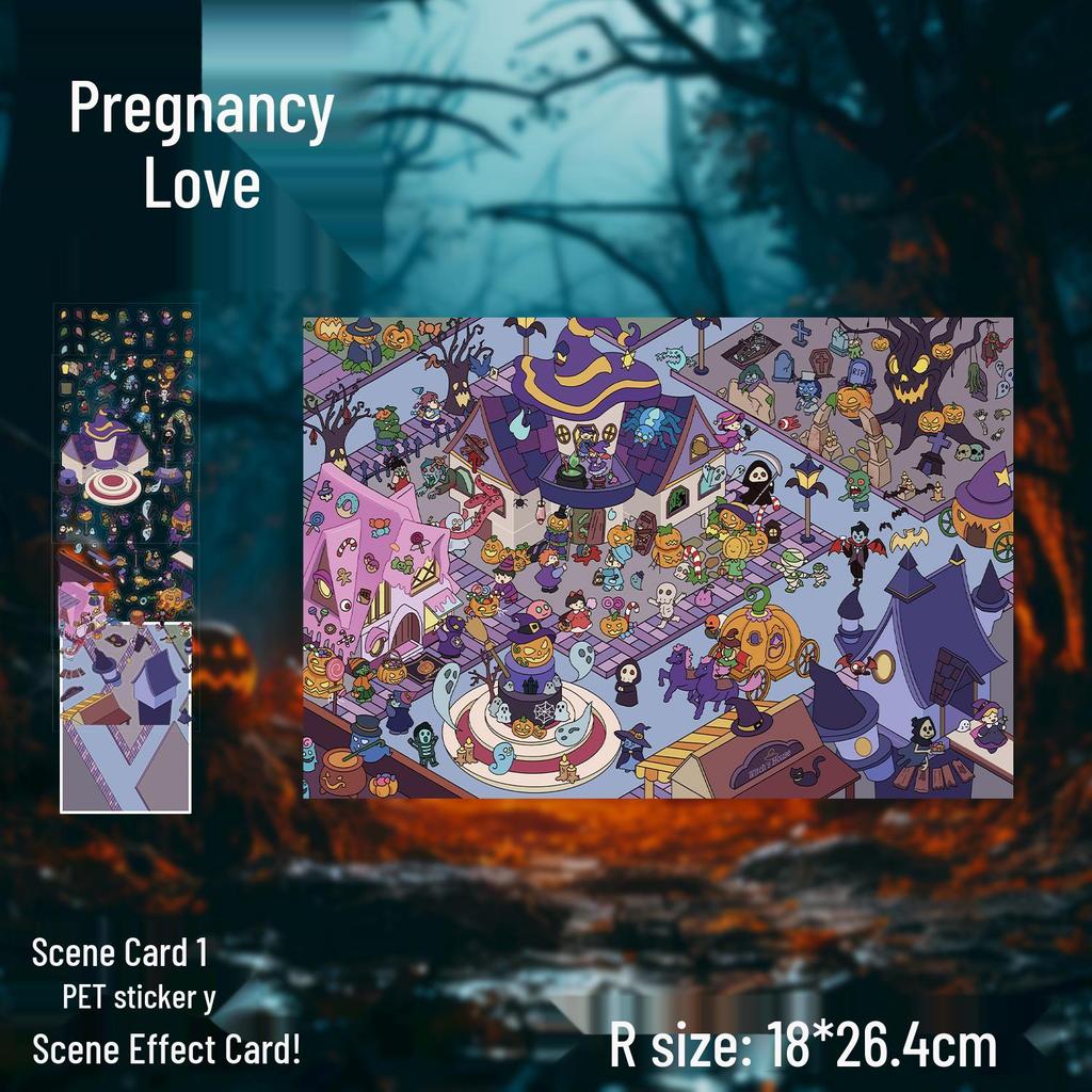 3D Large-Scale Scenery Sticker: DIY Visual Stacking Miniature Scene, No Cutting Needed