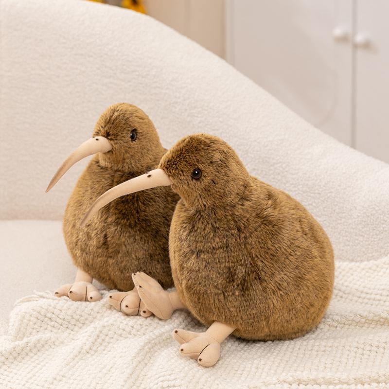 Favorite Toy Champagne 12/28Cm Imitation Kiwi Bird Plush Toys Funny Small Artifical Soft Stuffed Kiwi Bird Dolls Home Decor Plushie Toys Pillow