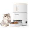 Large Automatic Pet Feeder for Cats and Dogs 6 Feedings Per Power Manual Recorded Voice Stainless Steel Bowl Included 4L CapacityPETTENA -