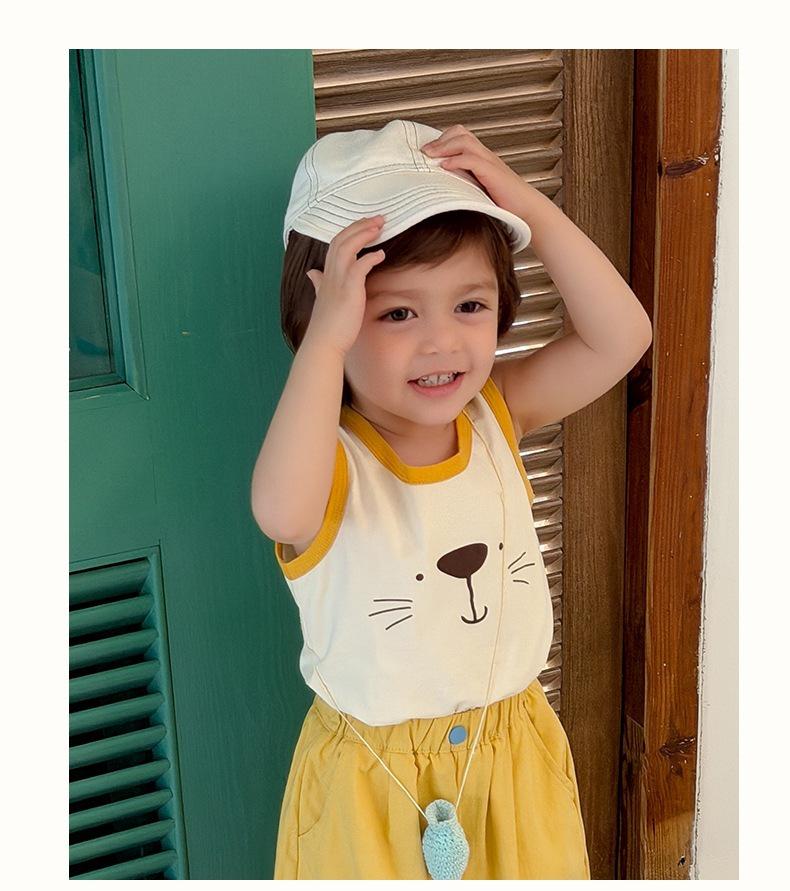 Heyhoney26 Summer Baby Vest Set - Large/Small, Cute Two-Piece for Boys and Girls